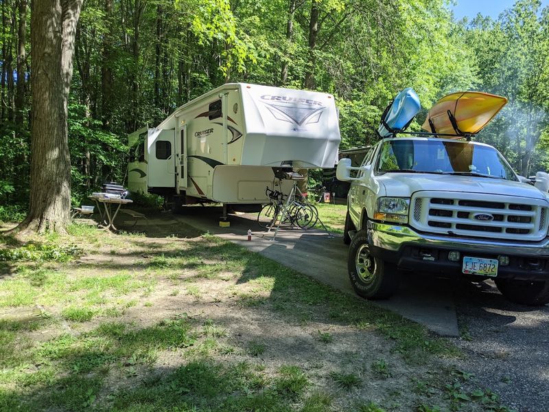 Camping Right on the Lakeshore