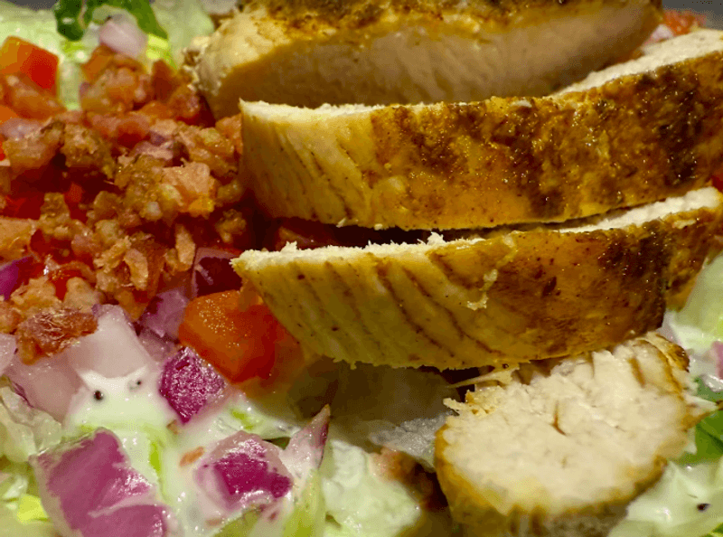Chicken and Seafood Options on the Main Menu