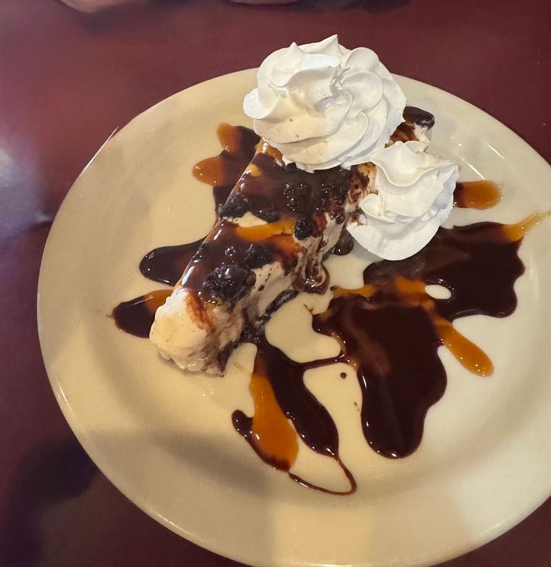 Dessert: Ice Cream Cake Closes the Meal Strong