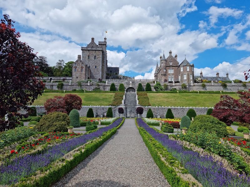 Drummond Castle Gardens, Crieff, Scotland, United Kingdom Drummond Castle Gardens, Crieff, Scotland, United Kingdom