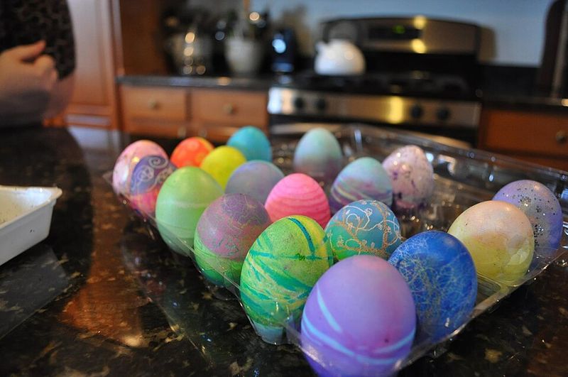 Dyeing Easter Eggs