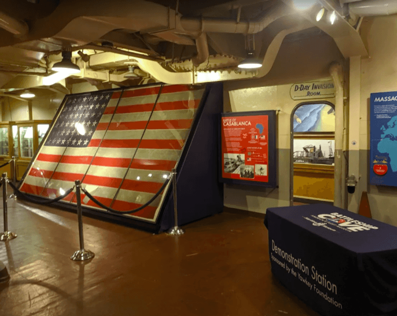 Exhibits Inside the Ships