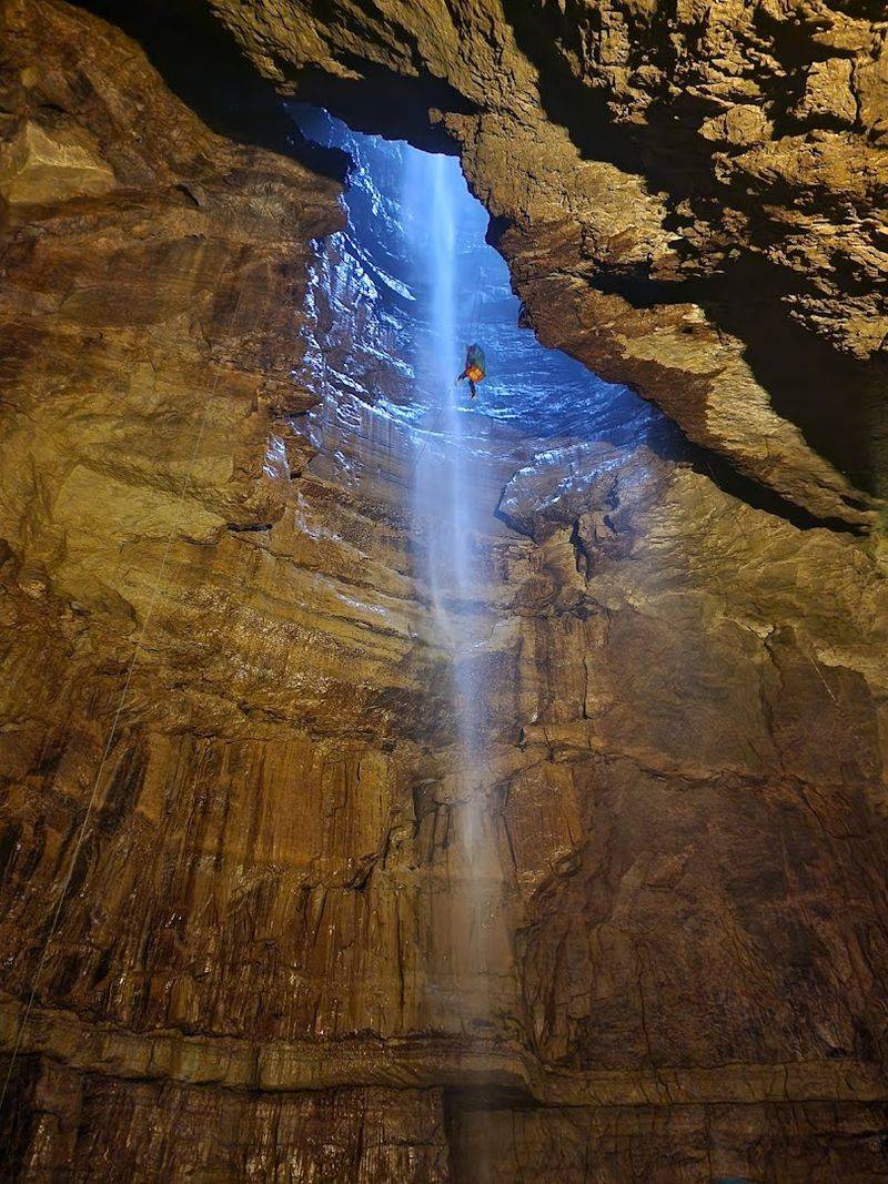 Gaping Gill Waterfall — North Yorkshire, England Gaping Gill Waterfall — North Yorkshire, England