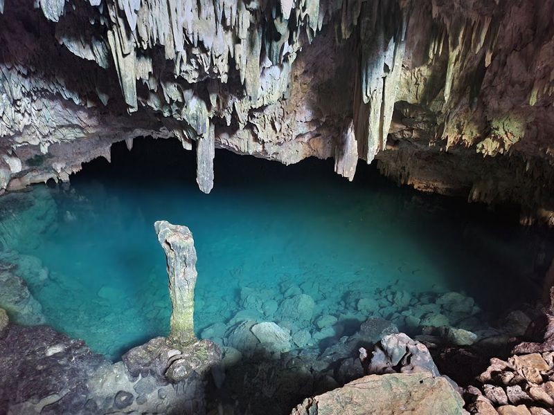 Goa Rangko Cave Waterfall Pool — Flores, Indonesia Goa Rangko Cave Waterfall Pool — Flores, Indonesia