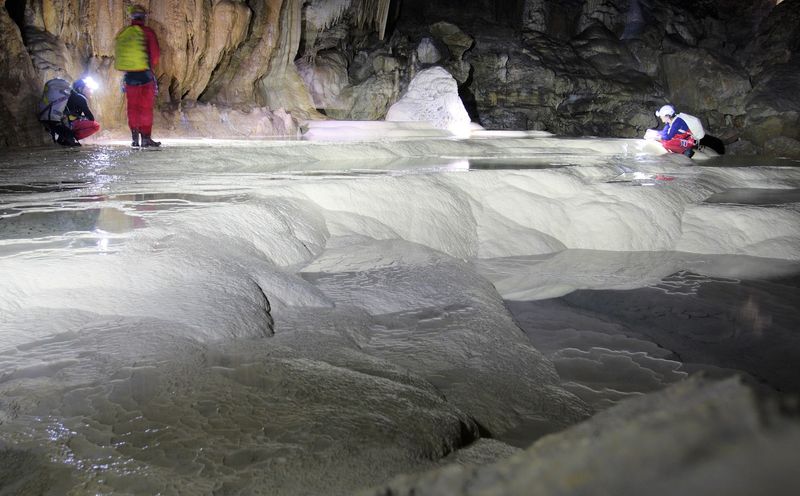 Gournier Cave Waterfalls — France Gournier Cave Waterfalls — France
