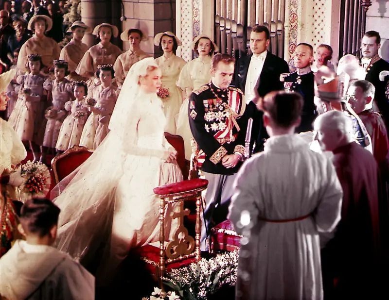 Grace Kelly & Prince Rainier III (1956)