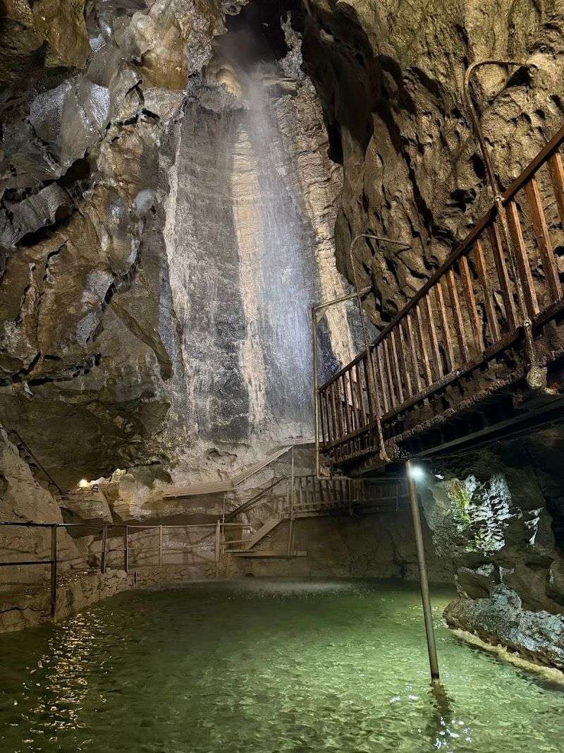 Grotte aux Fées Waterfall — Valais, Switzerland Grotte aux Fées Waterfall — Valais, Switzerland