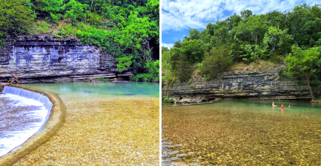 Hidden in a Tiny Oklahoma Town Is an Electric-Blue Swimming Hole That Looks Almost Unreal