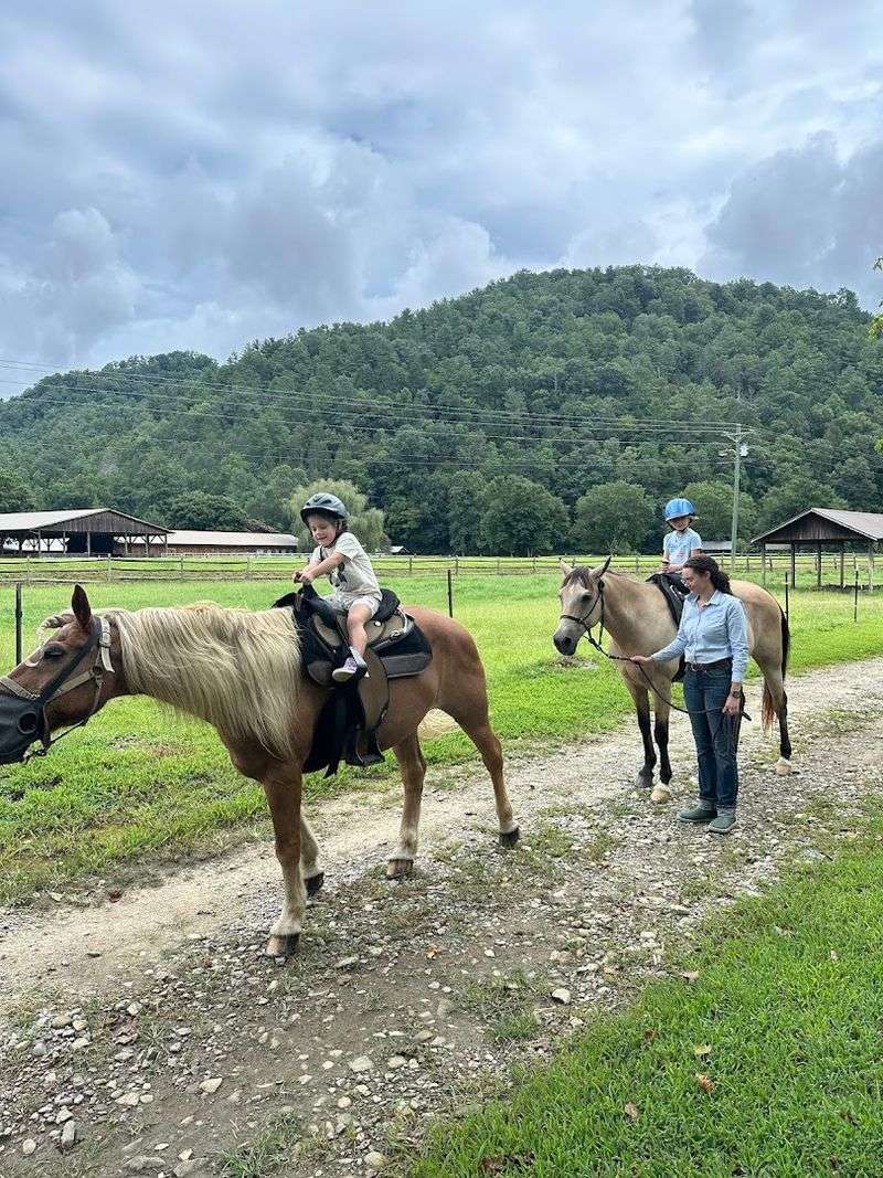 Horseback Trail Riding Through the Mountains