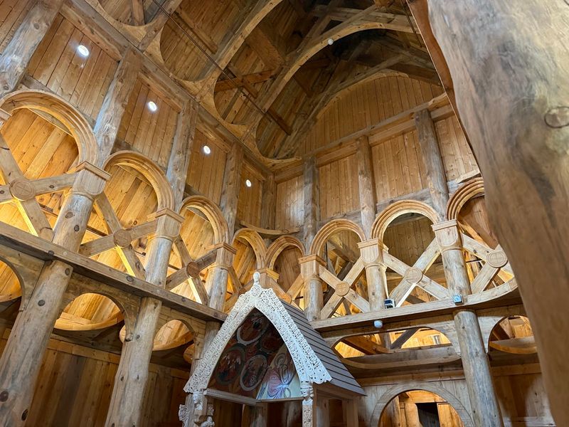 Inside the Stave Church