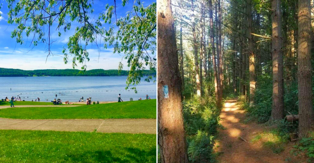Just 45 Minutes From Pittsburgh, This Massive Lake Park Offers Beaches, Boat Rentals, and 29 Miles of Scenic Trails