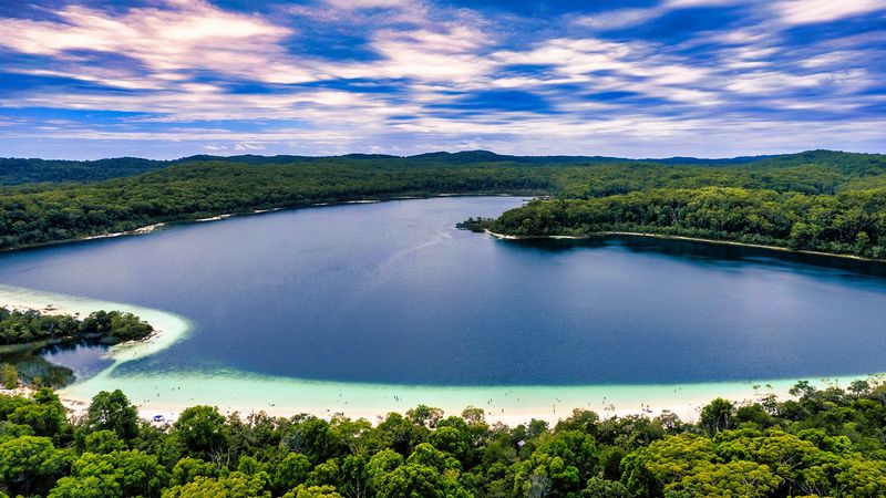Lake McKenzie, K'gari (Fraser Island), Australia Lake McKenzie, K'gari (Fraser Island), Australia