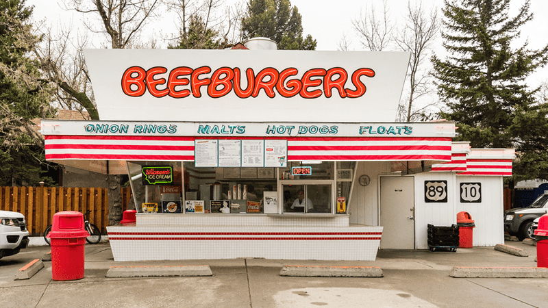 Mark's In & Out Beefburgers, Livingston, Montana