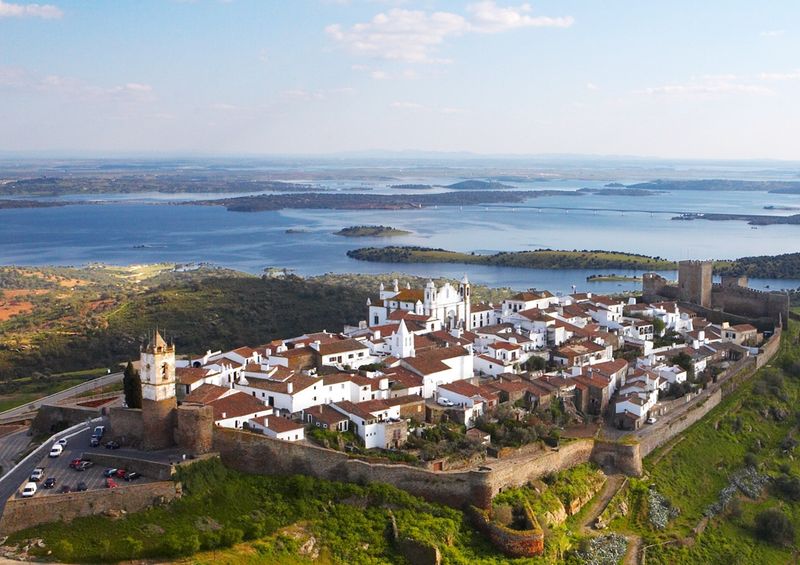 Monsaraz: A Whitewashed Village Watching Over Lake Alqueva Monsaraz: A Whitewashed Village Watching Over Lake Alqueva