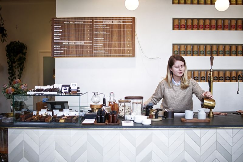 Mörk Chocolate Brew House, North Melbourne, Victoria, Australia Mörk Chocolate Brew House, North Melbourne, Victoria, Australia