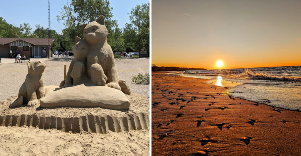 Ohio’s Largest Natural Beach Is Hiding in Plain Sight Along Lake Erie