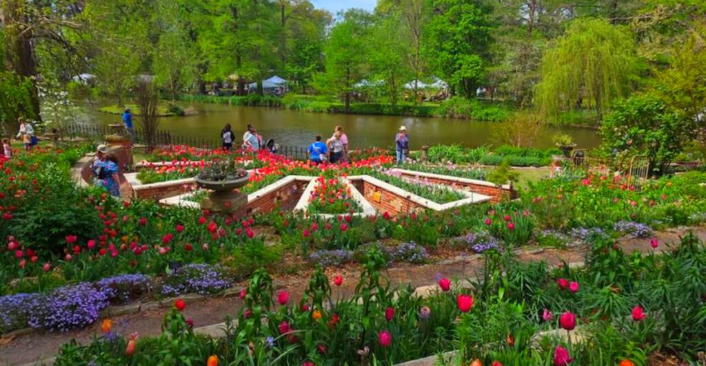One of Kansas’s Most Peaceful Hidden Gems Features 40,000 Tulips, Champion Trees, and a Historic Railroad Depot