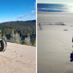 Oregon Dunes Go Straight Into The Ocean Here And You Can Rent A Sand Rail For $60