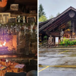 Oregon Log Cabin Restaurant Built With Massive Timber Beams Serves Legendary Lumberjack Breakfasts