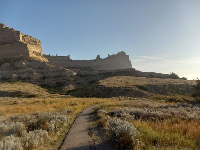Oregon Trail Pathway, Scotts Bluff National Monument, Gering, Nebraska Oregon Trail Pathway, Scotts Bluff National Monument, Gering, Nebraska