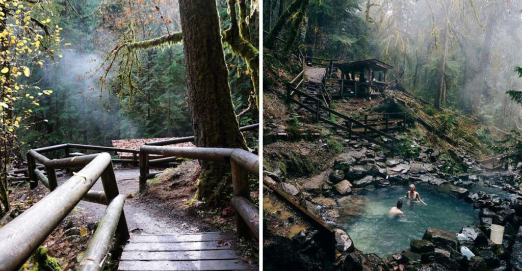 Oregon’s Hidden Hot Springs Trail Ends at Soaking Pools Tucked Deep in the Forest
