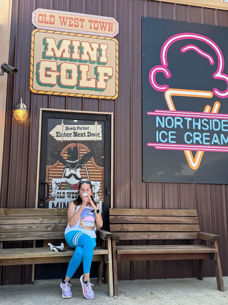 Outdoor Seating and Mini Golf Next Door