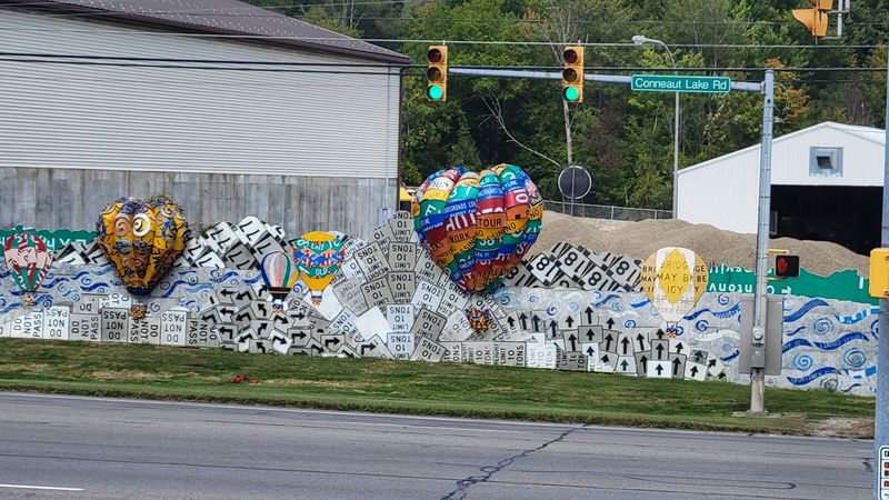 PennDOT Road Sign Sculpture Garden, Meadville, Pennsylvania