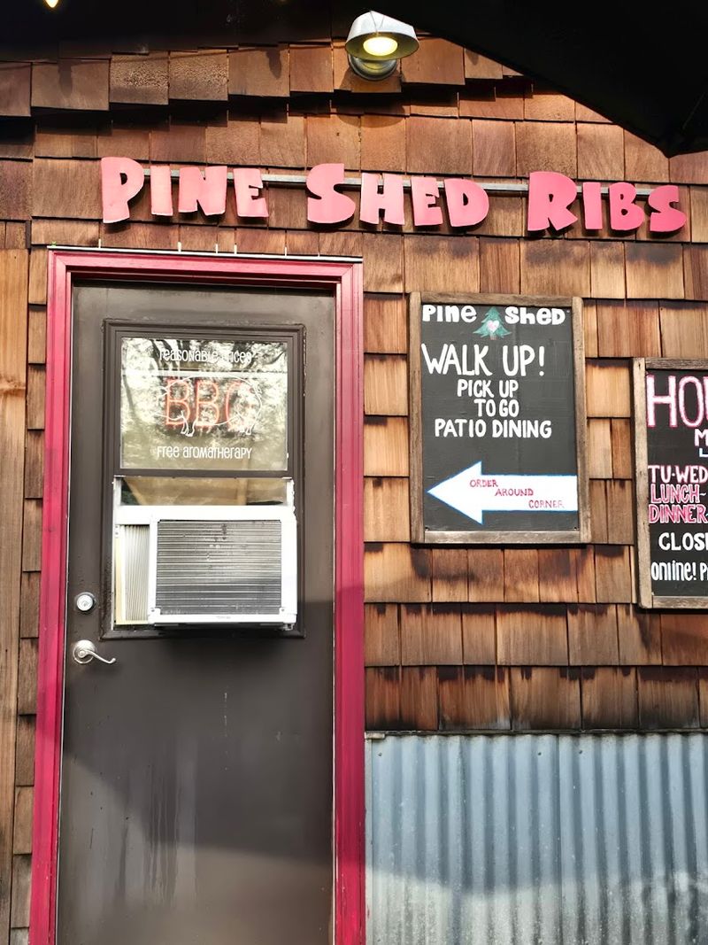 Pine Shed Ribs — Lake Oswego, Oregon Pine Shed Ribs — Lake Oswego, Oregon