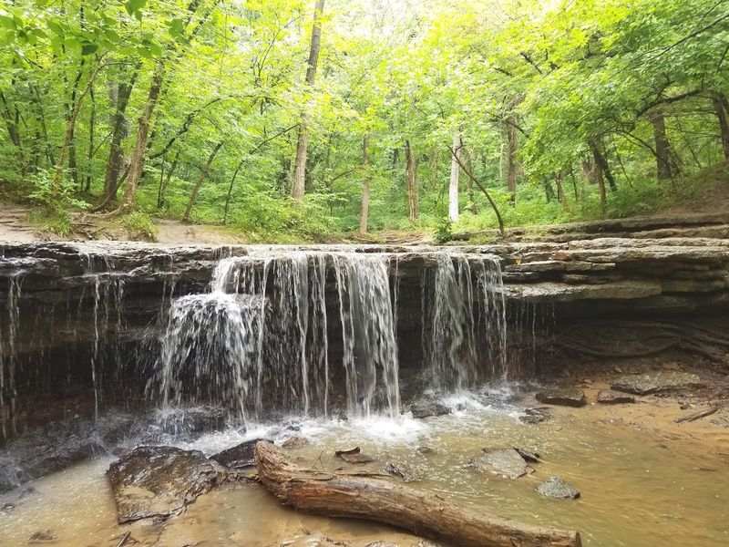 Platte River State Park Waterfall Trails, Louisville, Nebraska Platte River State Park Waterfall Trails, Louisville, Nebraska