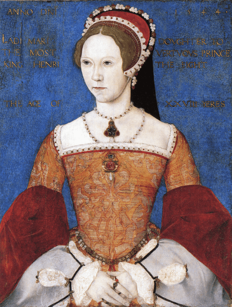 Queen Mary I and Princess Elizabeth (later Elizabeth I) Queen Mary I and Princess Elizabeth (later Elizabeth I)