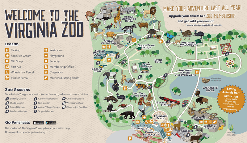 Riding the Virginia Zoo Express Train