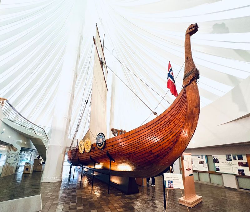 Standing Face to Face with the Hjemkomst Ship