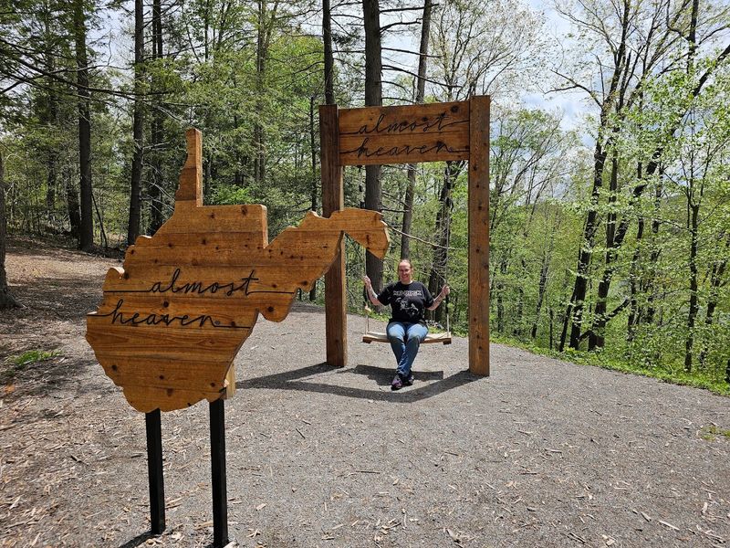 The Almost Heaven Swing and the Hughes Ferry Picnic Area