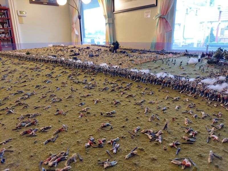 The Angle and Pickett's Charge in Miniature
