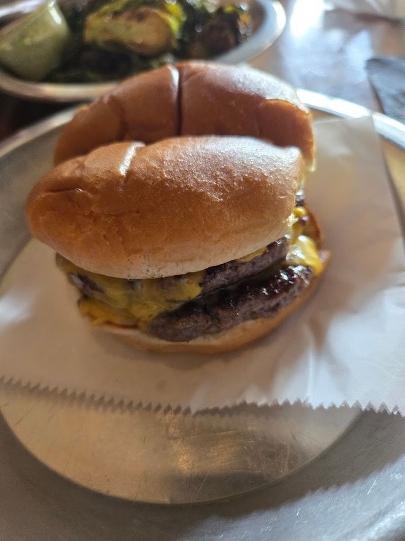 The Double Cheeseburger Up Close