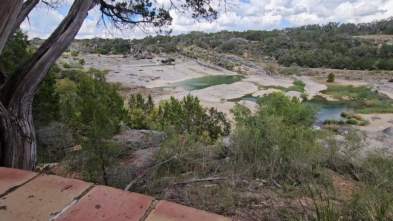 The Dramatic Overlook Views of the River and Rolling Hills