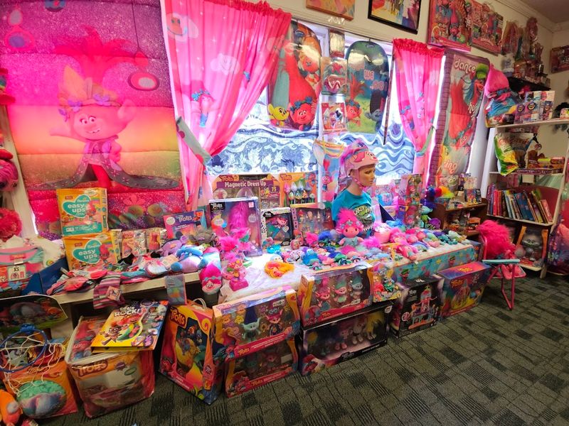 The DreamWorks Trolls Room and the Queen Poppy Display