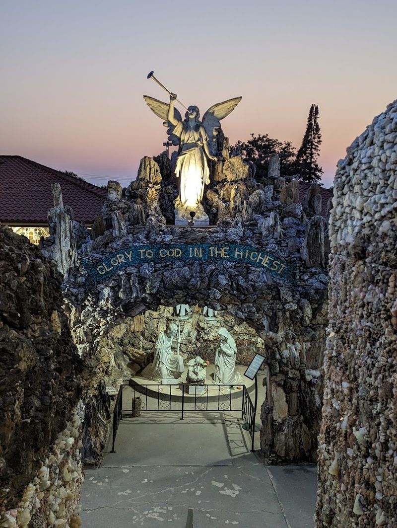 The Grotto at Night and in Winter