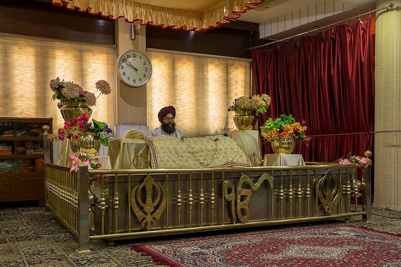 The Guru Granth Sahib Throne - Amritsar, India