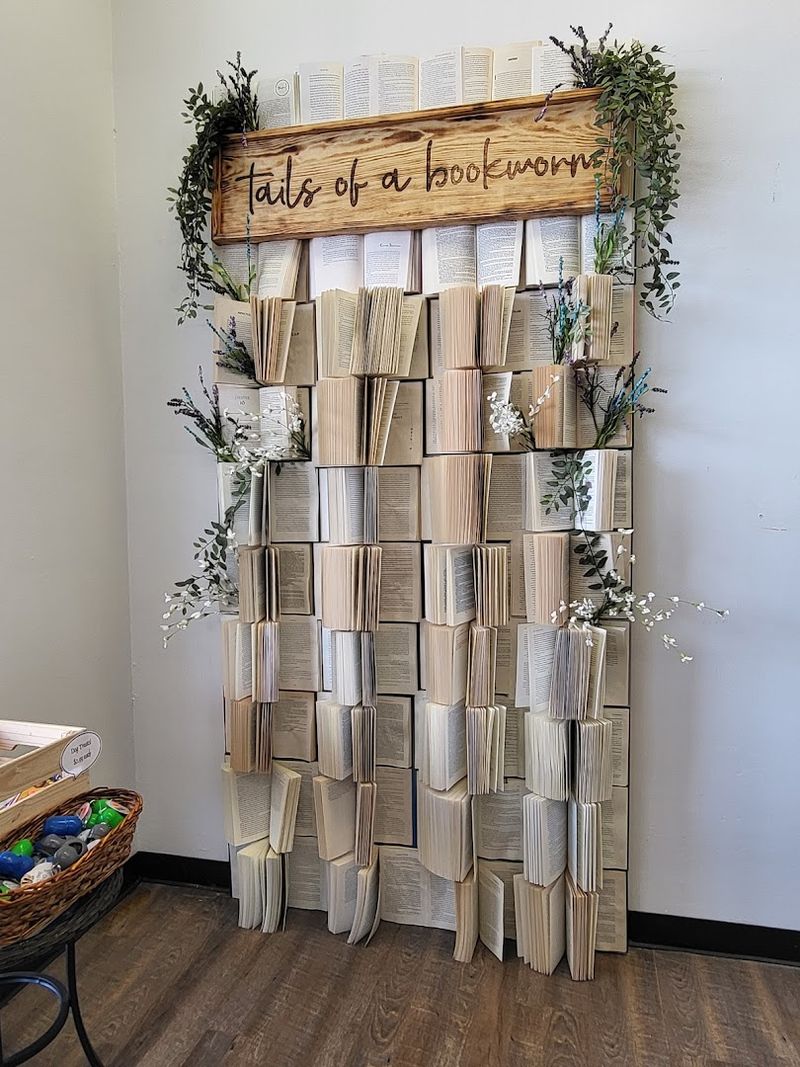 The Iconic Wall of Book Pages The Iconic Wall of Book Pages