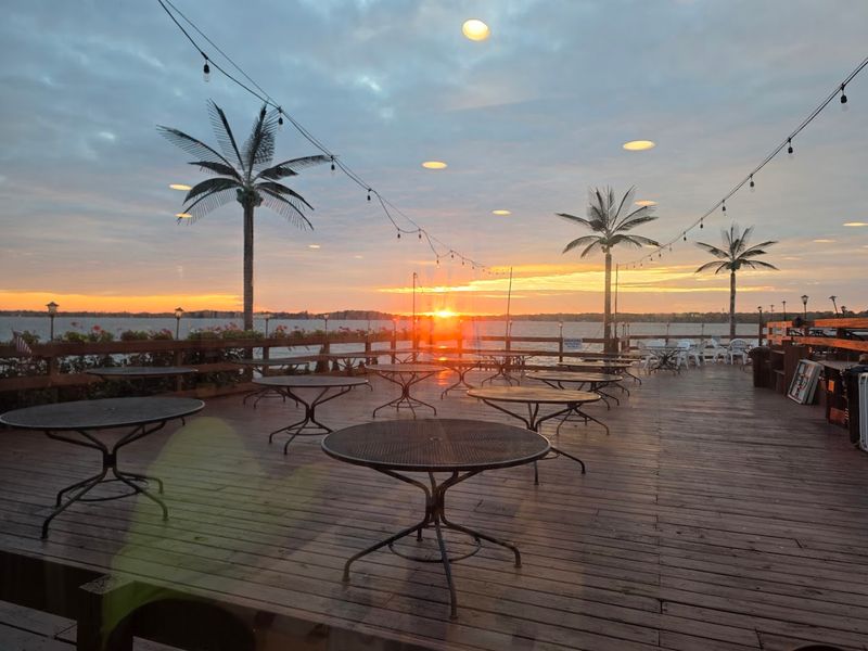 The Lakeside Deck and Sunset Views The Lakeside Deck and Sunset Views