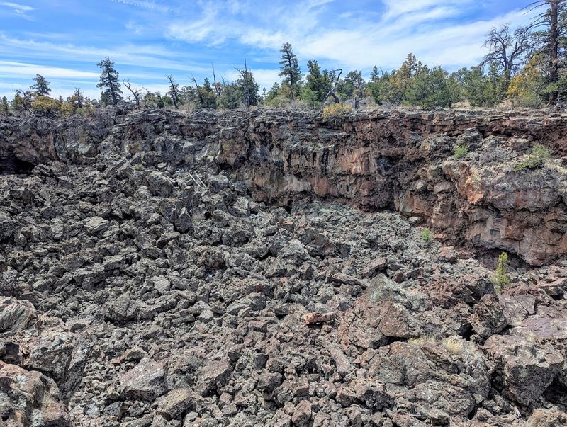 The Lava Fields That Surround the Trails