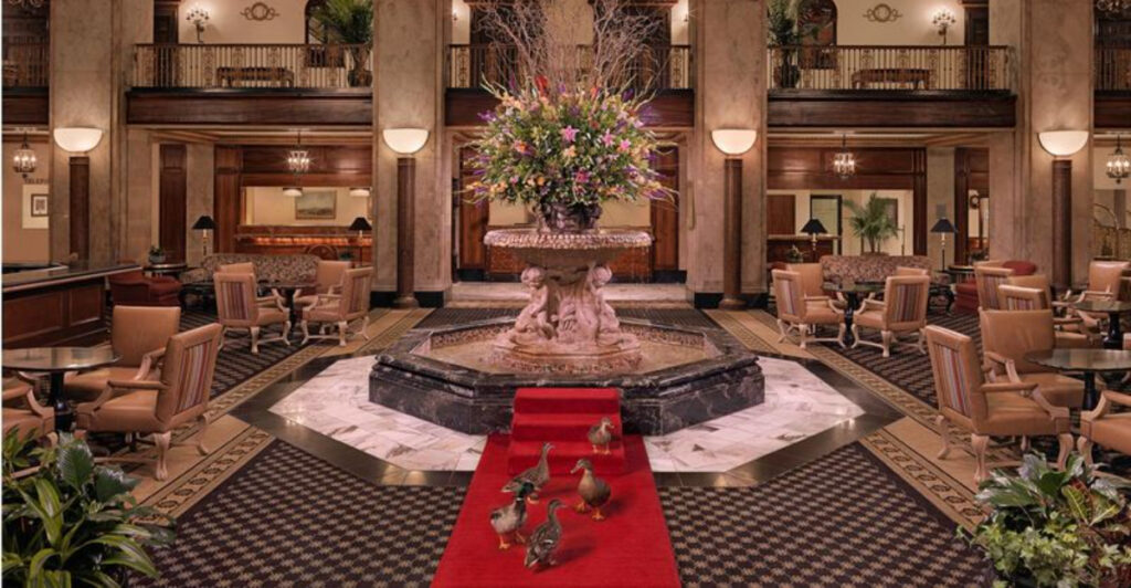 The Memphis Hotel Where Five Ducks Live in a $200,000 Rooftop Palace