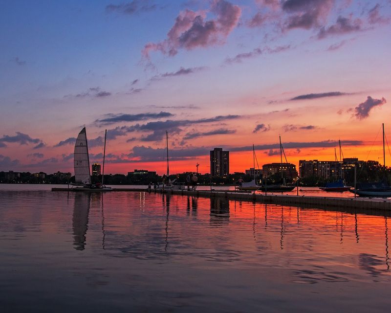 The Minneapolis Skyline From The Water's Edge