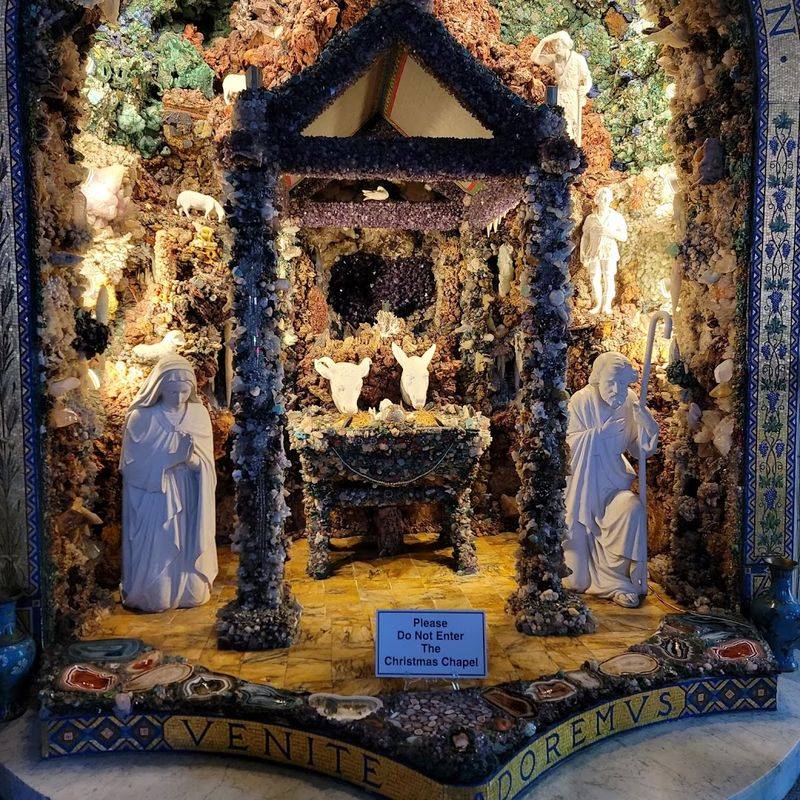 The Nativity Scene Inside the Church