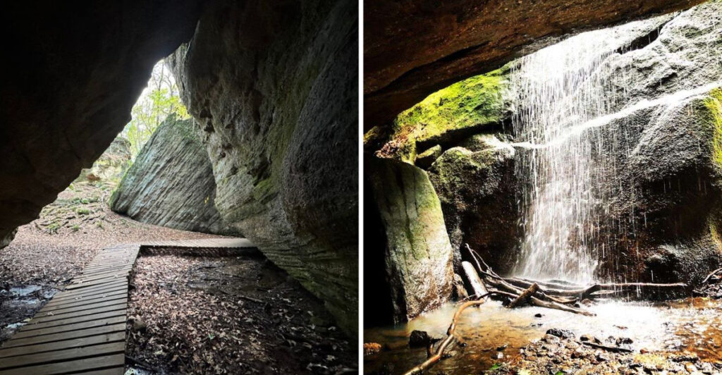 The Ohio State Park Where Visitors Squeeze Through Ancient Rock Passages