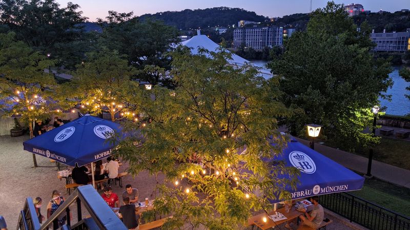 The Outdoor Biergarten and River Views Are a Whole Other Experience