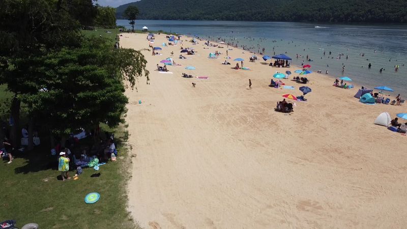 The Sandy Beach That Fills Up Faster Than You Would Expect