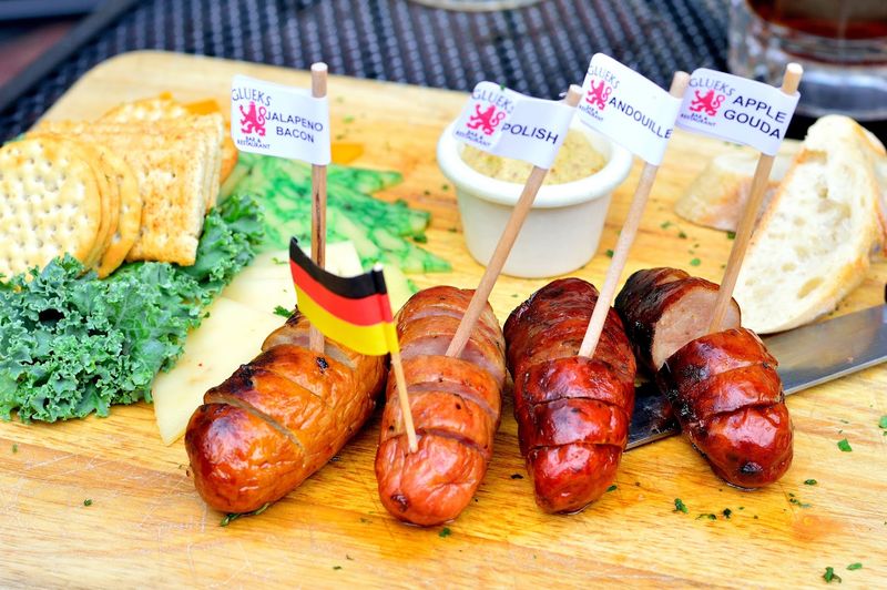 The Sausage Platter and German Potato Salad