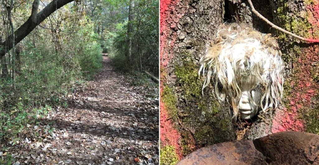 This Atlanta Trail Turns Discarded Doll Heads Into Eerie Forest Art